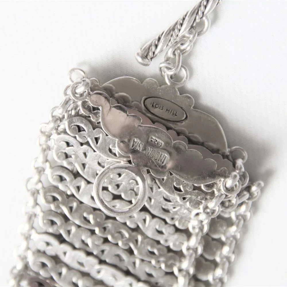 Lois Hill Sterling Silver Scroll Link Bracelet - Picture 3 of 13